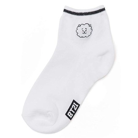 BT21 Official BTS Merchandise by Line Friends - RJ 2-Packs Cute Cotton Socks for Women (Designed by Bangtan Boys) at Amazon Women’s Clothing store: