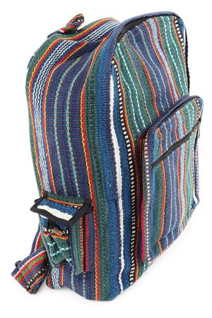 Assorted Striped Large Nepali Backpack | Bags | ISHKA – Ishka