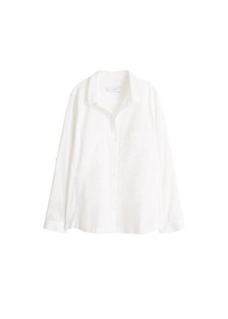 Violeta BY MANGO Chest-pocket cotton blouse