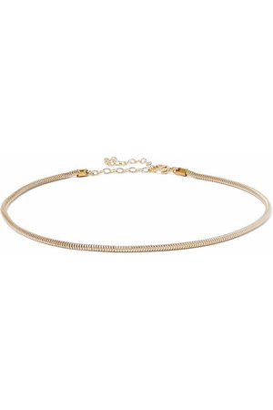 Mary 18-karat gold-plated sterling silver choker | IRIS & INK | Sale up to 70% off | THE OUTNET