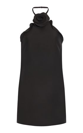 Halter-Neck Wool-Blend Mini Dress By Valentino | Moda Operandi
