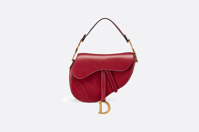 Dior Saddle bag in red calfskin