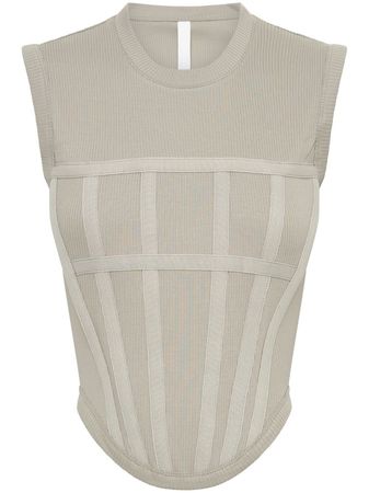 Dion Lee Ribbed Corset Top - Farfetch