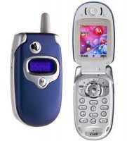 Blue Motorola Flip Phone