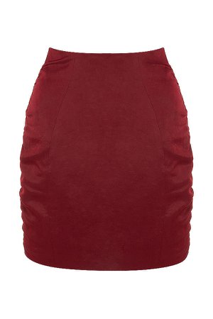 Clothing : Skirt : 'Swoon' Red Glossy Mini Skirt