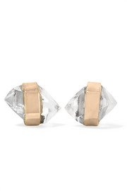 Spinelli Kilcollin | Ara sterling silver, 18-karat gold and diamond hoop earrings | NET-A-PORTER.COM