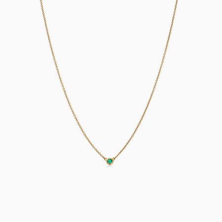 elsa peretti color by the yard emerald necklace