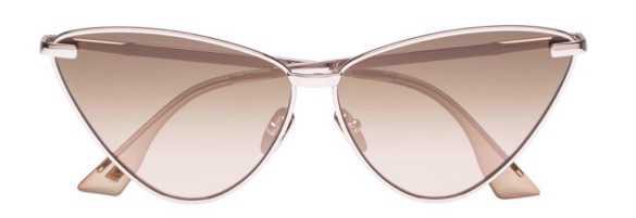 le specs Nero vintage rose gold sunglasses