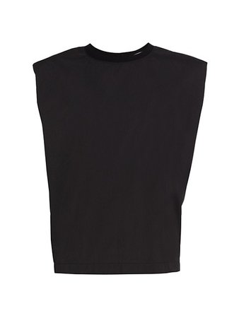 Remain Birger Christensen Christie Padded Shoulder T-Shirt | SaksFifthAvenue