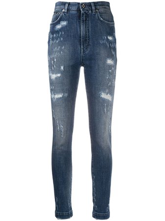 Dolce & Gabbana Distressed high-waisted Jeans - Farfetch