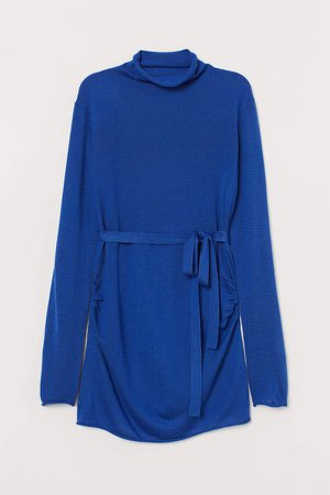 MAMA Fine-knit Sweater - Blue