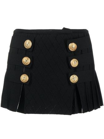 Balmain double-buttoned mini-skirt - Farfetch