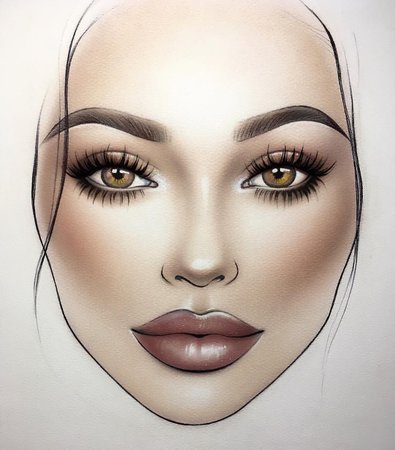 #artist @milk1422 🌟 👑 ✨ #illamasqua #myart #myartistcommunity #jeffreestarcosmetics #limecrimemakeup #makeupa… | Makeup face charts, Makeup drawing, Makeup charts
