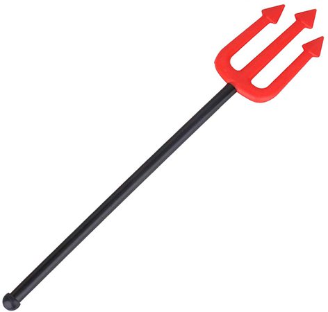 Amazon.com: Small Halloween Fake Red Devil Pitchfork Trident Fork Weapon Prop Cosplay Costume Novelty Toy Accessory for Kids: Gateway