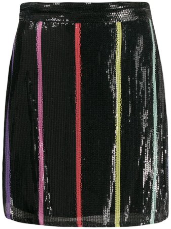 Olivia Rubin Striped Mini Skirt | Farfetch.com