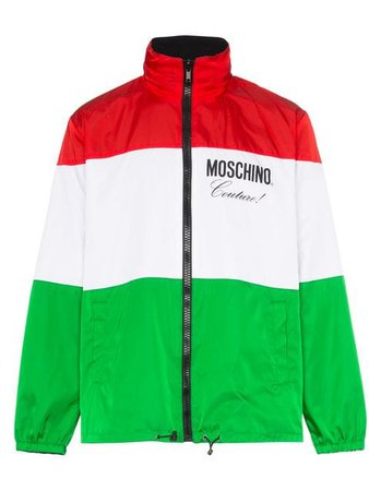 Moschino Italian Flag Logo Jacket - Farfetch