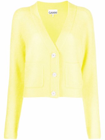 GANNI cable-knit Button Cardigan