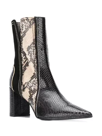 Dorothee Schumacher snake-effect Ankle Boots - Farfetch
