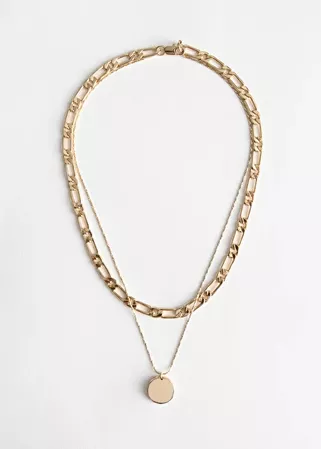 Pendant Multi Chain Necklace - Gold - Necklaces - & Other Stories