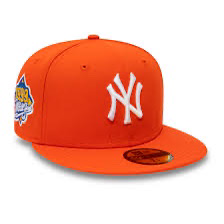 Orange new era hat