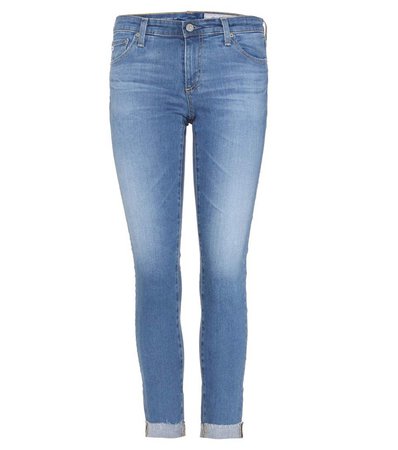 Top Quality AG Jeans Online Stilt Roll-Up Cropped Denim Jeans Blue