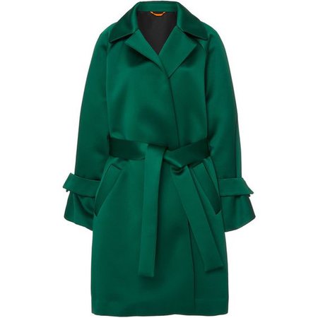 SMARTEEZ Marta Bell Sleeve Coat In Green