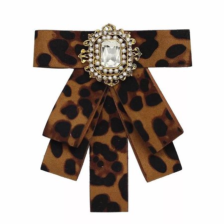 Bow Tie Brooch – Kiki_uniquestyles Leopard print
