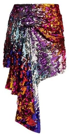 colorful sequin skirt