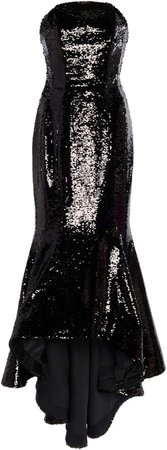 Alexandre Vauthier Asymmetric Sequined Gown Size: 34