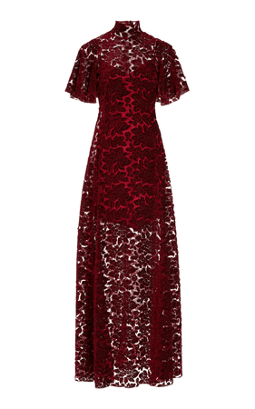 Garnet lace dress
