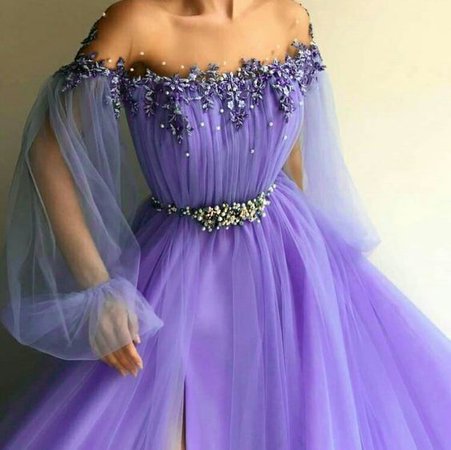 floaty ball gown puff sleeves - Google Search