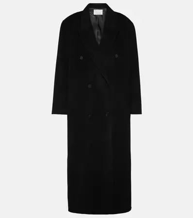 Gaia Oversized Wool Blend Coat in Black - The Frankie Shop | Mytheresa