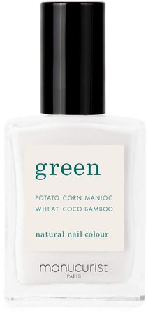 Green Nail Lacquer - Milky White