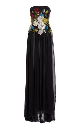 Embroidered Tulle Gown By Elie Saab | Moda Operandi