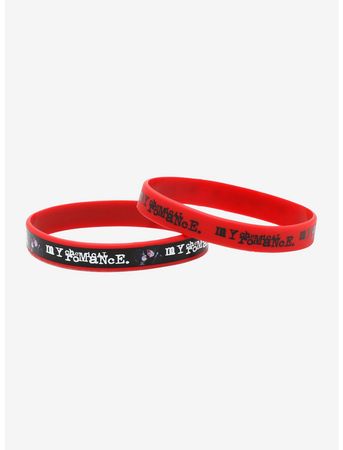 My Chemical Romance Three Cheers Rubber Bracelet Set | Hot Topic