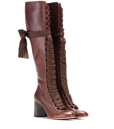 Harper leather knee-high boots