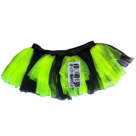 Poizen Industries mall goth tutu skirt. Neon... - Depop