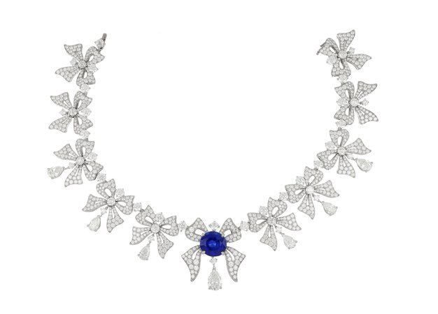 Bvlgari, sapphire bow necklace