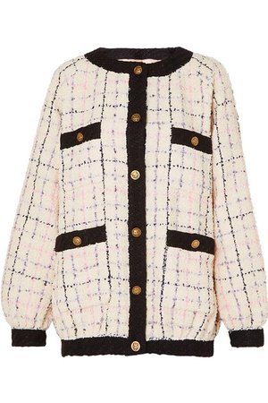 Gucci | Cotton-blend bouclé-tweed bomber jacket | NET-A-PORTER.COM