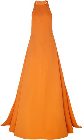 Emilia Wickstead Sleeveless Crepe Gown Size: 8