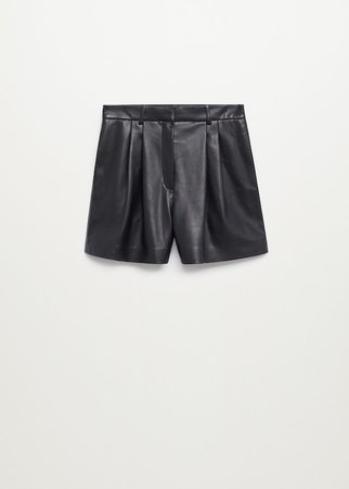 Faux leather shorts - Women | Mango United Kingdom