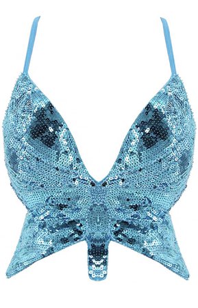 butterfly sequin top