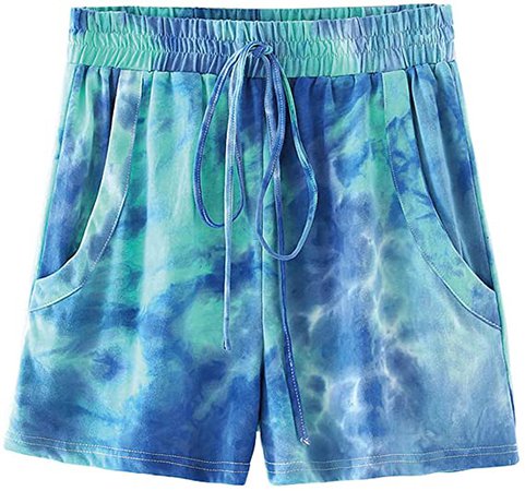 ChainJoy Womens Tie Dye Sweatsuit Long Sleeve Pullover Drawstring Pants with Pockets 2 Pcs Loungewear Pajamas Set(Tie Dye 7, XL) at Amazon Women’s Clothing store