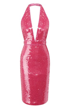 Женское розовое платье с пайетками TOM FORD — купить за 372000 руб. в интернет-магазине ЦУМ, арт. ABJ409-SDE237