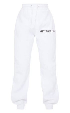PRETTYLITTLETHING White High Waisted Joggers | PrettyLittleThing USA