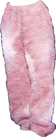 pink fuzzy pants