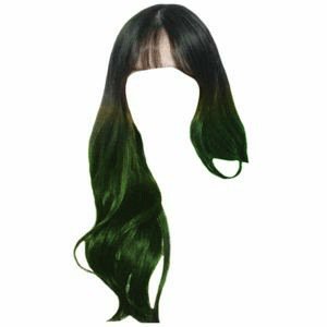 Black and Green Ombre Hair 1 (Heavenscent Edit)