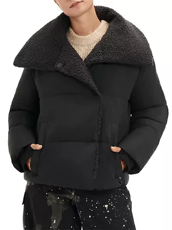 Shop UGG Patricia Sherpa-Lined Puffer Jacket | Saks Fifth Avenue