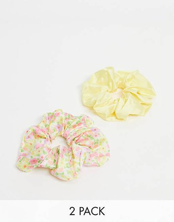 asos design yellow floral girly colors pastel pop kei