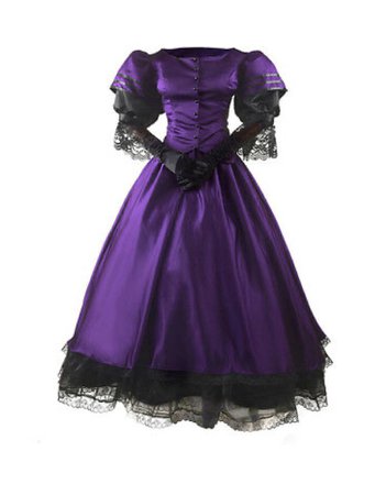 Purple gothic dress